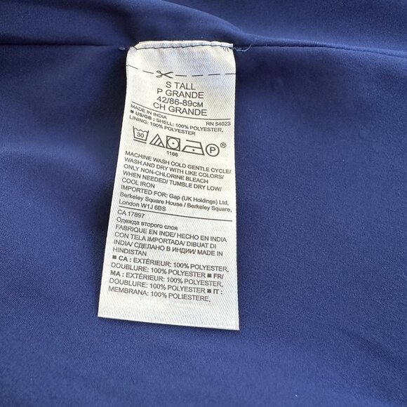 Banana Republic Blue Snakeskin Long Sleeve Dress Small - Picture 11 of 13